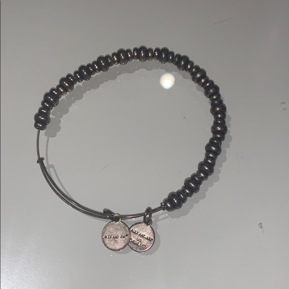 Alex and Ani Silver Beaded Bracelet